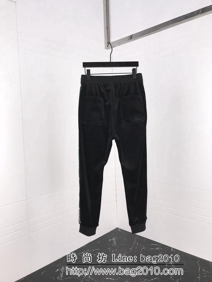 SUPREME 18F/W秋冬新款 小刺繡字母Log 18新款織帶 天鵝絲絨衛褲 ydi2419